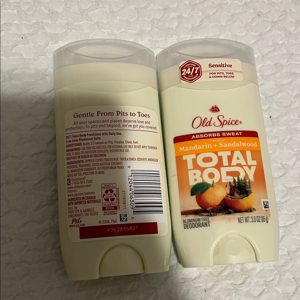NWT Old Spice Whole Body Deodorants Mandarin and Sandalwood - Picture 2 of 5